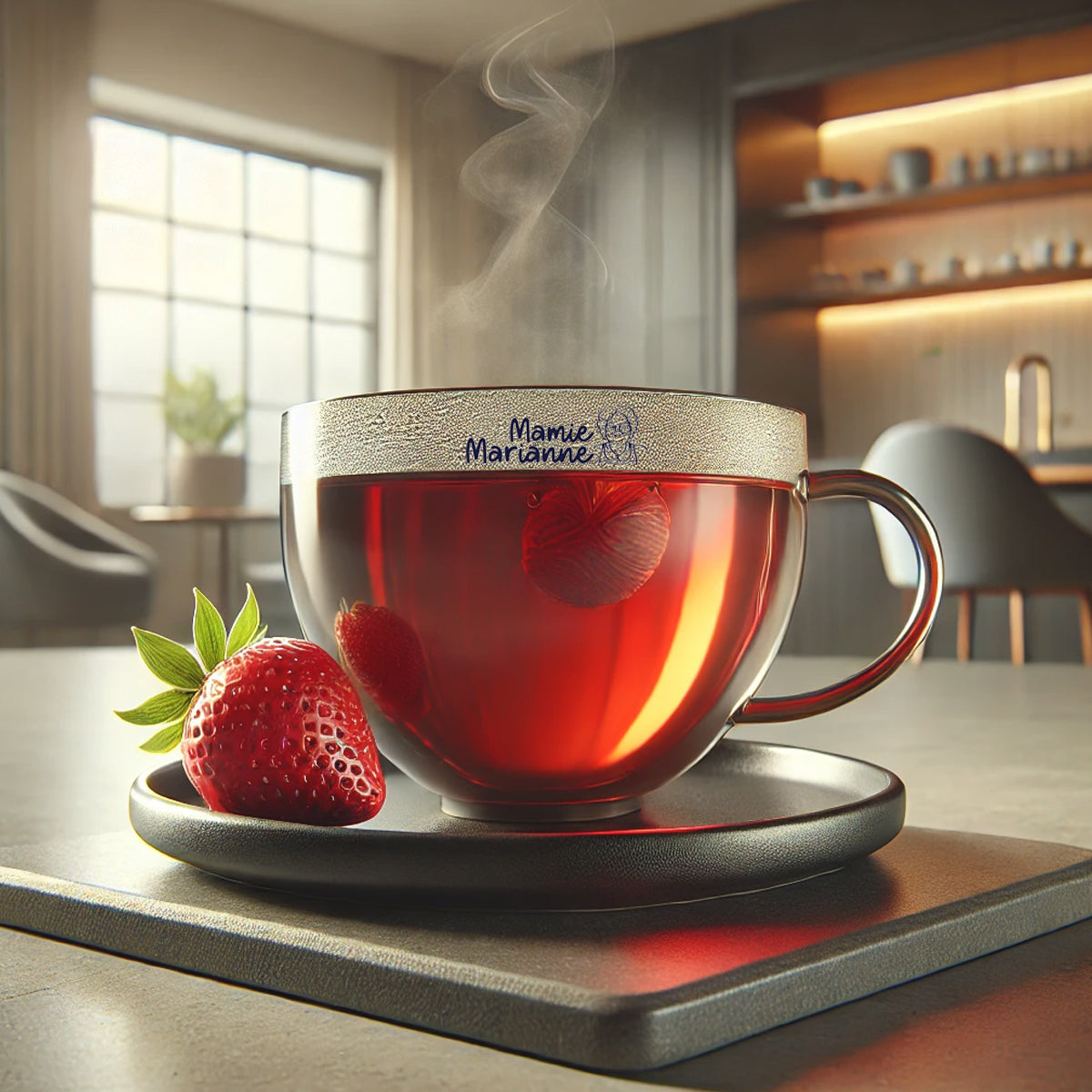 Tè Nero alla Fragola.