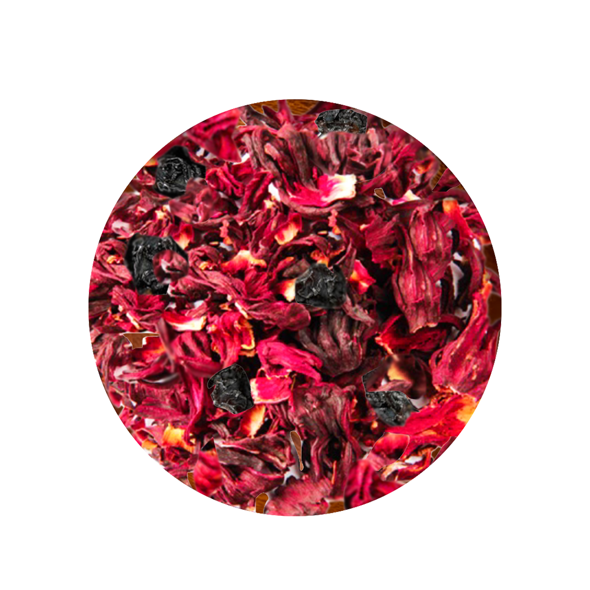 Tisana di fiori di Ibisco e Uva Sangiovese.